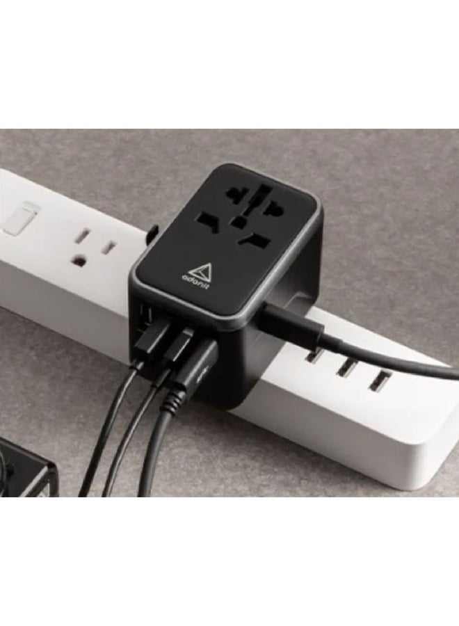 ADONIT Lightweight 65 Watts Rapid Device Charging USB-A and USB-C Universal Travel Adapter Black 6 x 10 x 15 cm ADUA65W - Image 3